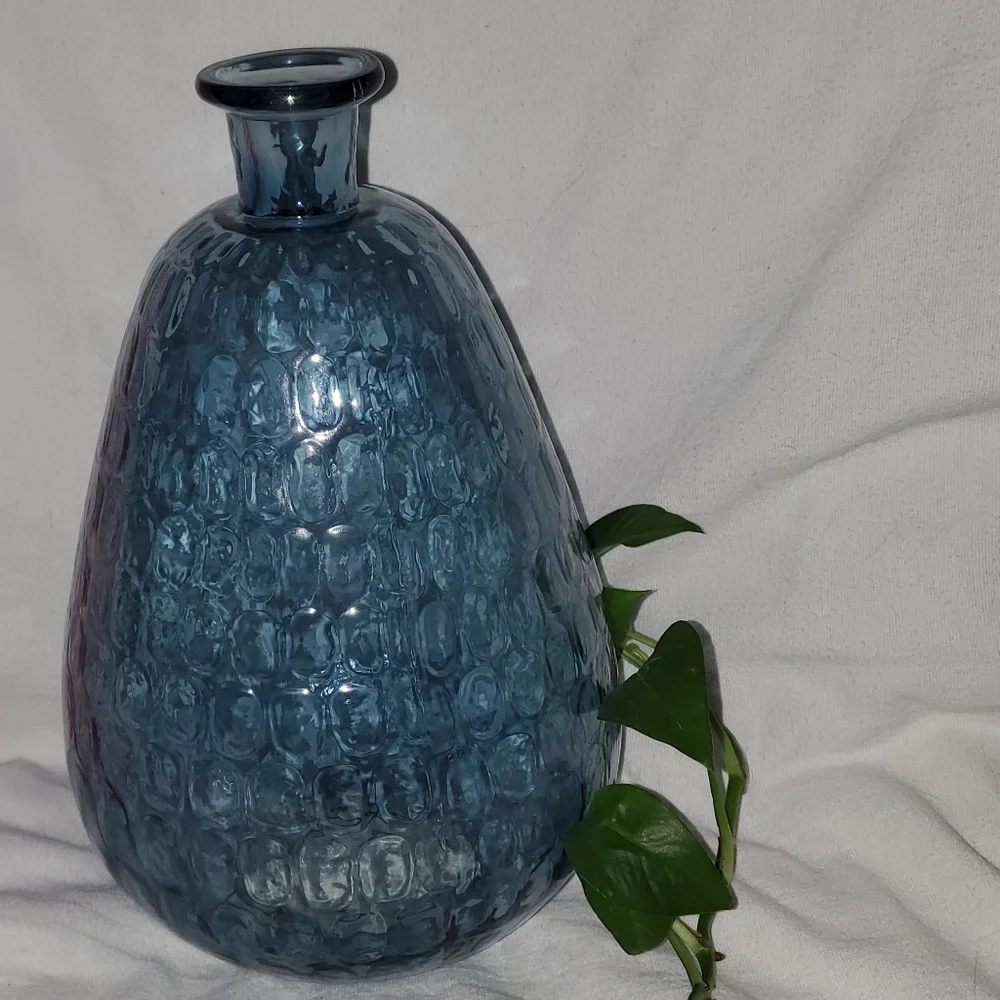 Modern Blue Glass Vase